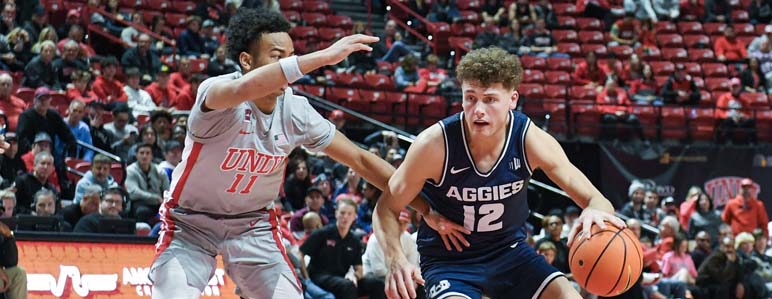 Utah State Aggies vs. New Mexico Lobos 1/16/24 NCAA Men's Basketball Best Picks, Analysis and Forecast