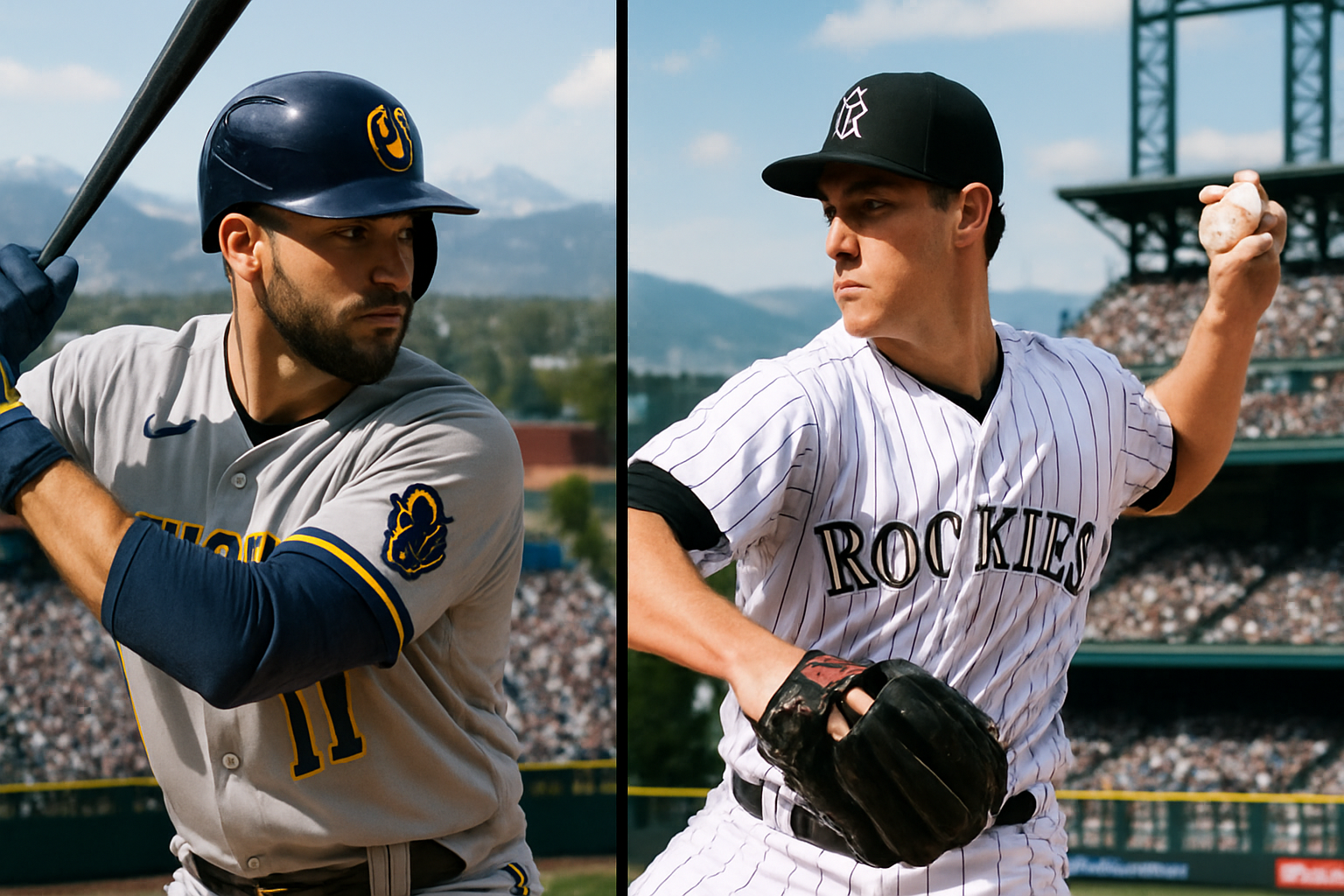 Milwaukee Brewers vs Colorado Rockies Coors Field
