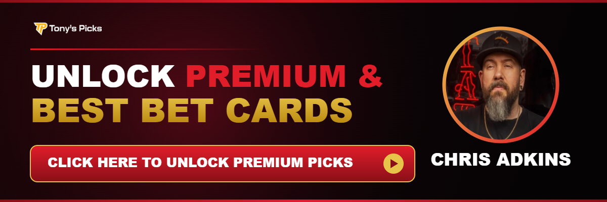 Unlock Chris Adkins's Premium & Best Bet Cards