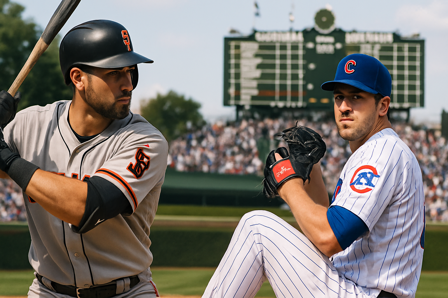 San Francisco Giants vs Chicago Cubs Wrigley Field