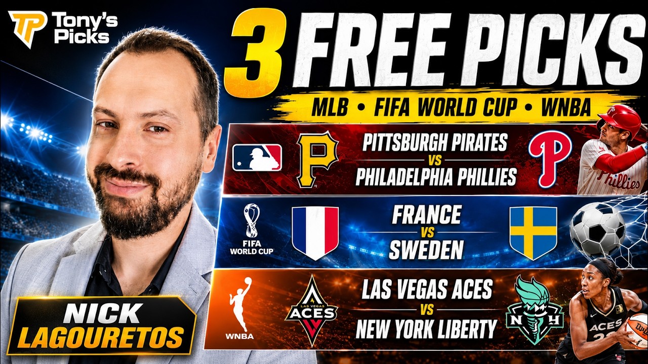 Nick Lagouretos free picks video thumbnail June 30 2026