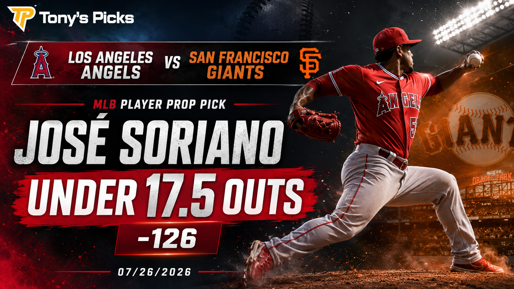 Los Angeles Angels vs San Francisco Giants Prop Picks 07/26/2026 | The Sixth Inning Is the Pressure Point featured image
