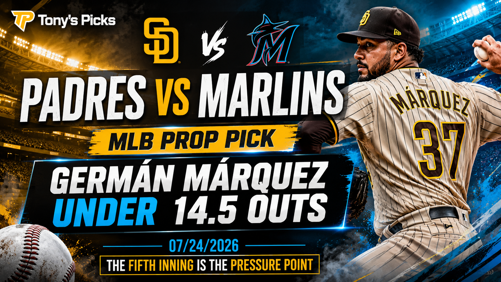 San Diego Padres vs Miami Marlins Prop Picks 07/24/2026 | The Fifth Inning Is the Pressure Point featured image