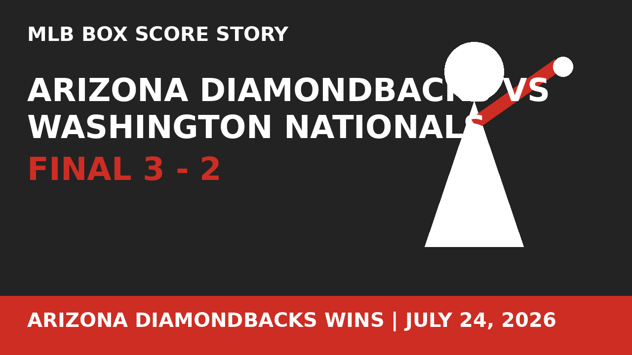 Arizona Diamondbacks Beat Washington Nationals 3-2: July 24, 2026 MLB Box Score Story Tony's Picks featured image